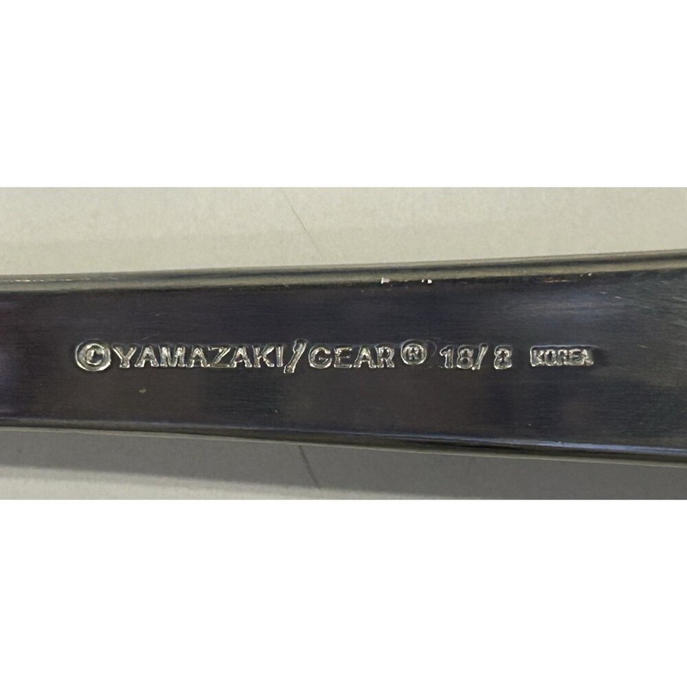 Yamazaki Gear TAPESTRY BOUQUET Serving Spoon and Fork Set Preowned Nice! - Picture 8 of 11
